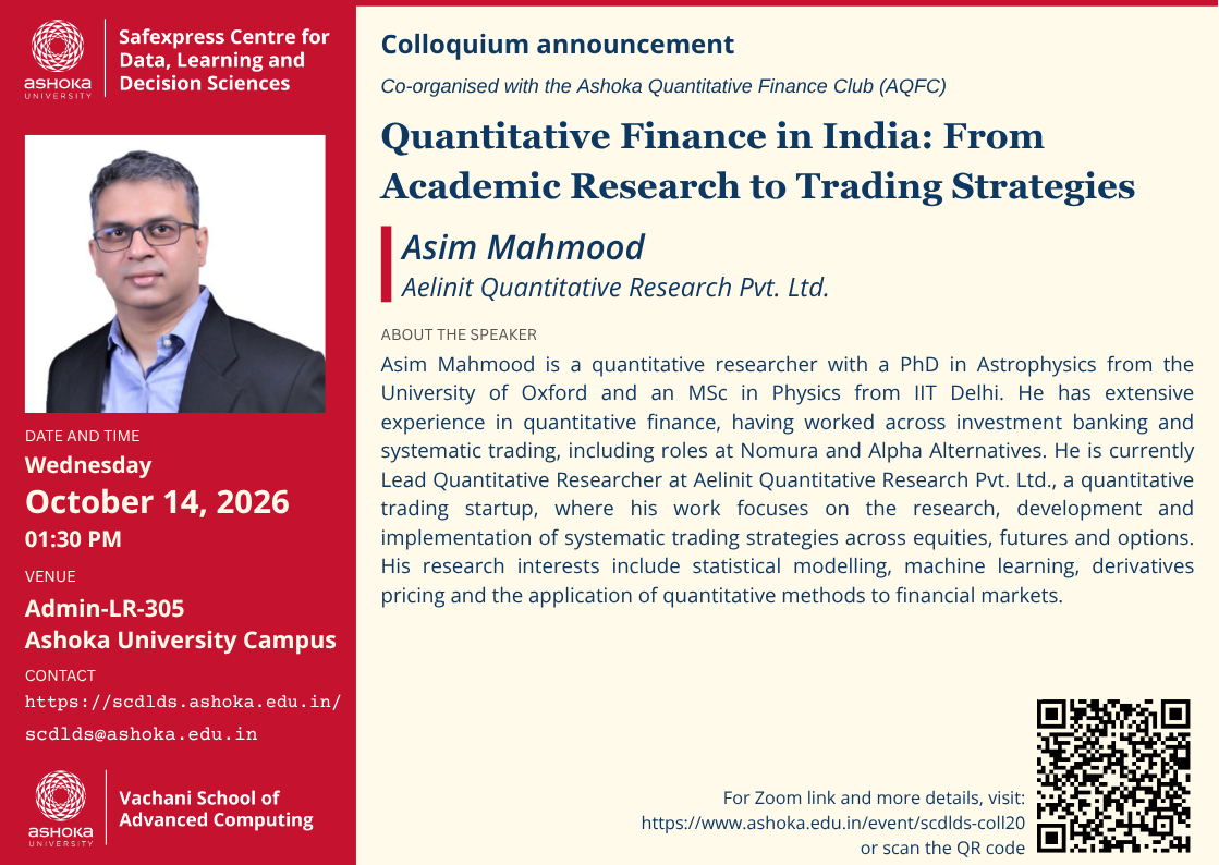 Quantitative Finance in India: From Academic Research to Trading Strategies